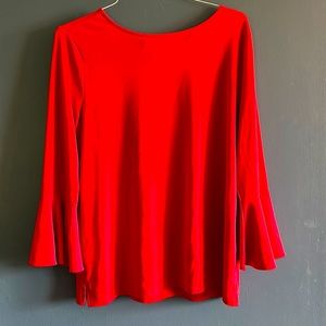 The Limited brand red bell sleeve dress shirt